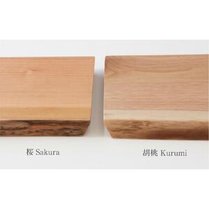 サービングボード 木製 レクタングル Sサイズ（サクラ）アウトドア用品 キャンプ 料理 調理道具□