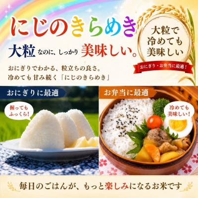 ふるさと納税 飯山市 【先行予約】《2026年11月より6回》 瑞穂 豊米 にじのきらめき 精米 5kg×6回 |  | 01
