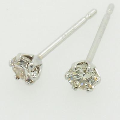 ふるさと納税 松山市 PT900　ダイヤ　0.20ct　一粒　6本爪　ピアス |  | 01