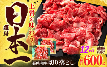 【12回定期便】長崎和牛 切り落とし 600g(300g×2)[OCD020]切り落とし切り落とし切り落とし切り落とし切り落とし切り落とし