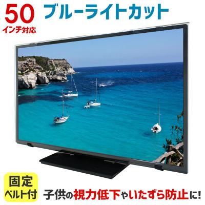 ふるさと納税 和泉市 50MBL5　50インチ用　テレビ画面保護パネル　ブルーライトカットタイプ　位置調整用スペーサー付