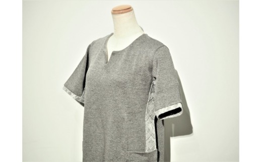 
                  【婦人】メンブラーナ動体裁断ワンピース（グレー）　サイズ36／38／40／42
                