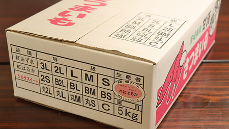 さつまいも 【 紅はるか 】 5kg ( 箱込 ) サツマイモ さつま芋 芋 いも べにはるか 野菜 焼き芋 スイーツ おやつ 国産