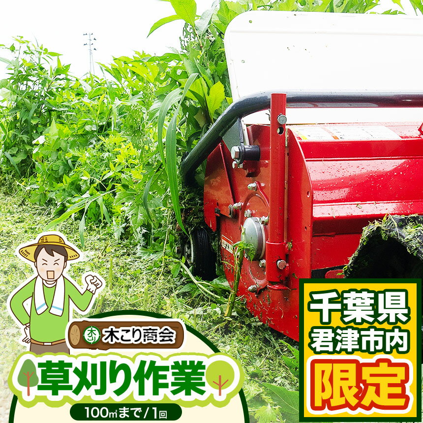 【ふるさと納税】君津市 草刈り 作業 (100平方メートル) | 君津市 の 実家 君津市 の 空き家 くさとり プレゼント 木こり 商会 庭の手入れ イチオシ 君津市 千葉県 きみつ