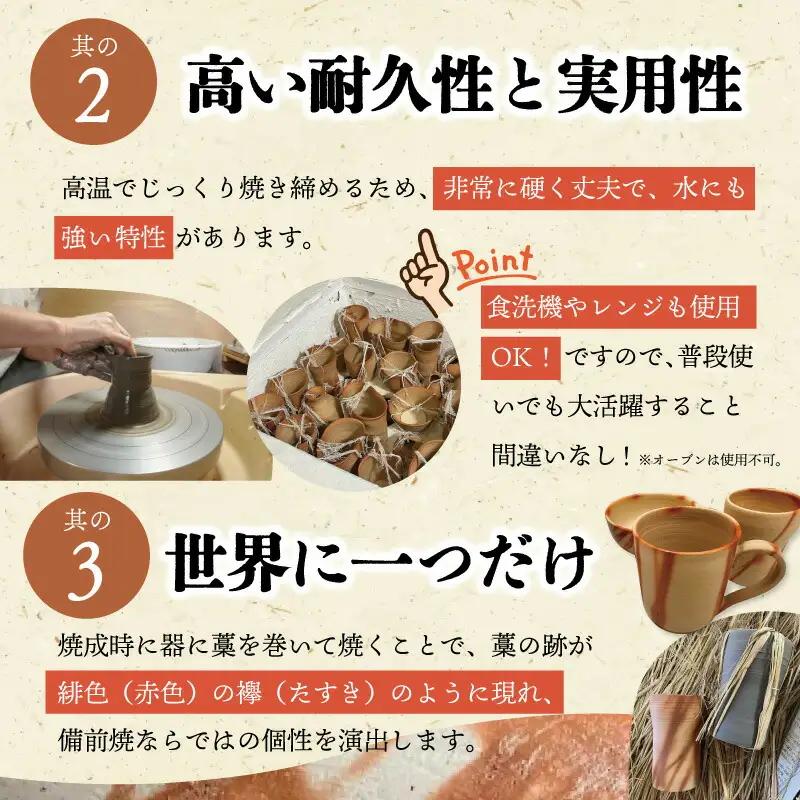 泡立ち ビアマグ 備前焼 ビール タンブラー　１個　GE1　【M1667】