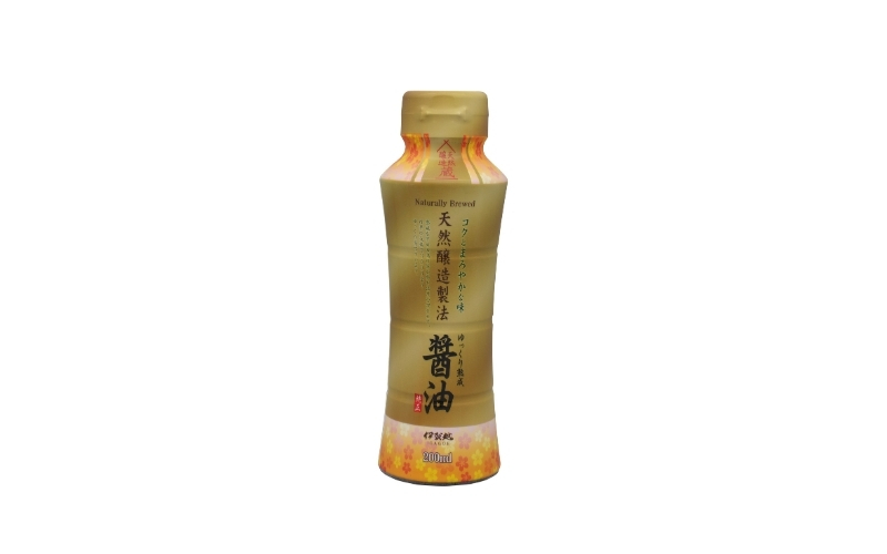 伊賀越　天然醸造製法　醤油　200ml x 12本【vaio0003】