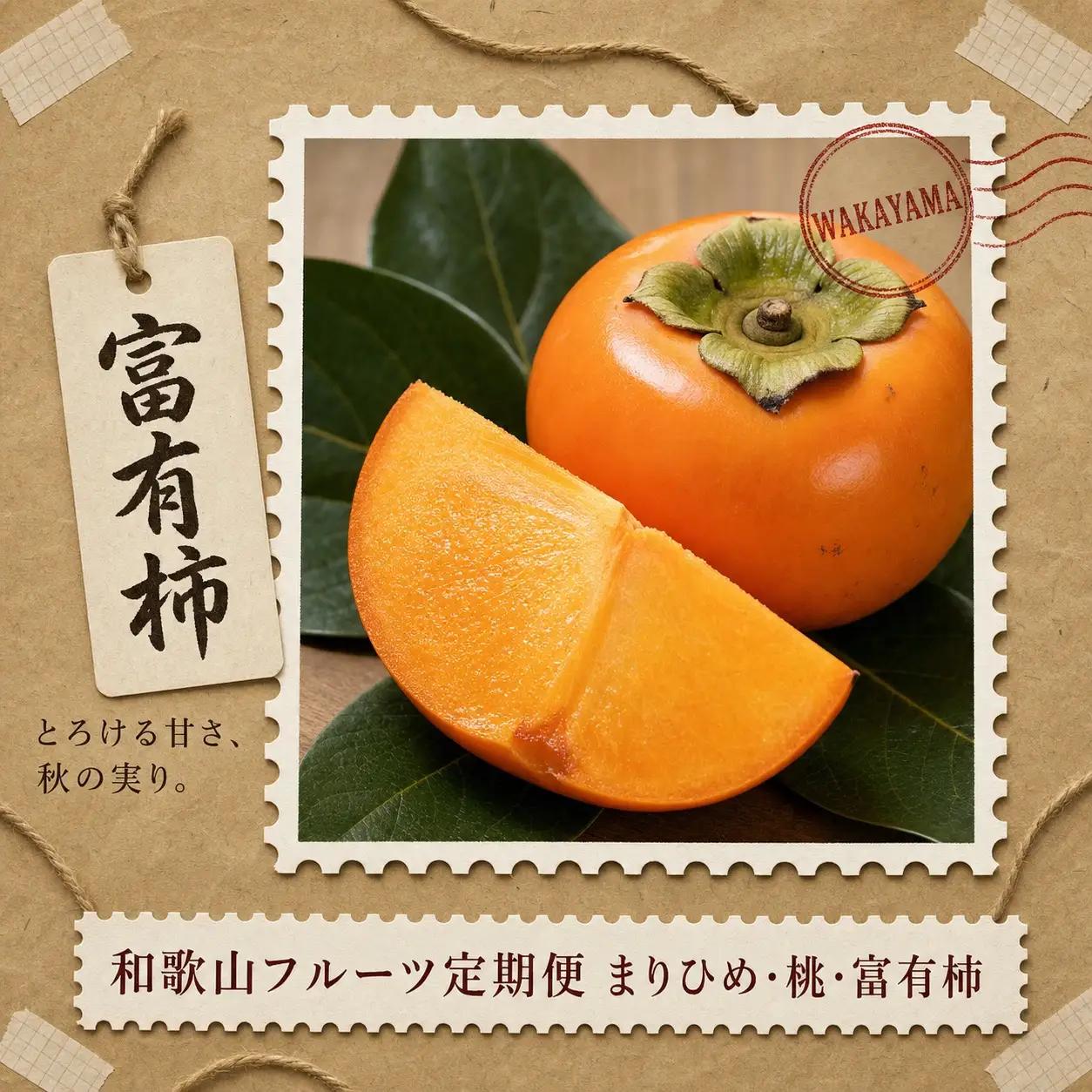 定期便【全3回/2～3・7・11月】紀州和歌山産旬のフルーツ定期便 (いちご・桃・富有柿)  / フルーツ定期便 果物定期便 定期便 くだもの フルーツ 柑橘 和歌山 苺 桃 柿【tkb373】
