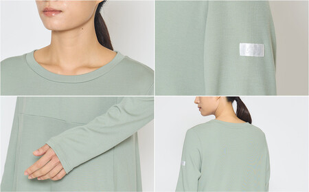 【ダークグレー Lサイズ】リファ バイタルテック モイストスムース ロングスリーブプルオーバー