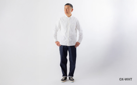 JAMES & CO. STANDARD SHRIT 「 Pujol 」カラー：OX-WHT（オックス白）サイズ：5 | PUJOL スタンダードシャツ JAMES＆CO メンズ 長袖 シャツ 新潟 