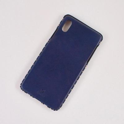 ふるさと納税 七尾市 【iPhoneXR用】本革ケース/ブルー/ハンドメイド |  | 01