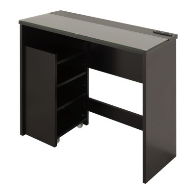 
            ワゴン付きコスメデスク(ブラック)　HMT-35DK【1415902】
          