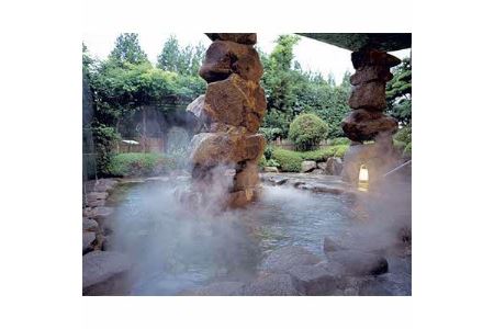 湯郷グランドホテル不動の1番人気!　1泊2食付ペア宿泊券(休前日限定・夕食はステーキ会席)　【1107030】