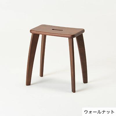 ふるさと納税 旭川市 【旭川家具】KAKUスツール ウォールナットNA 持ち運びしやすい椅子_00059 |  | 02
