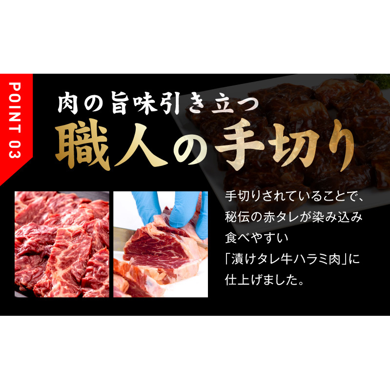 【お試し】牛ハラミ 300g+牛すじ 100g【お試し 秘伝の赤タレ漬け 牛肉 焼肉用 焼くだけ はらみ 小分け BBQ やきにく 肉厚 高評価 訳あり サイズ不揃い】 005A679_イメージ5