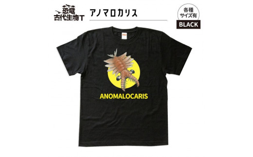 恐竜・古代生物Tシャツ　アノマロカリス　サイズ140（キッズ・ユニセックス）