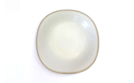 【美濃焼】淡く優しいフチドリのカレー皿 3点セット【山正各務陶器】 ナチュラル　器 北欧風 クリーム色 (480308)[MFW054]