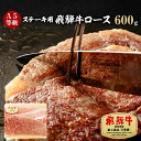 【ふるさと納税】A5等級 飛騨牛ロースステーキ用600g(冷凍)【配送不可地域：離島】【1132919】