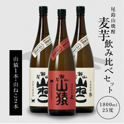 ふるさと納税 木城町 焼酎尾鈴山(山猿1本・山ねこ2本)各1,800ml