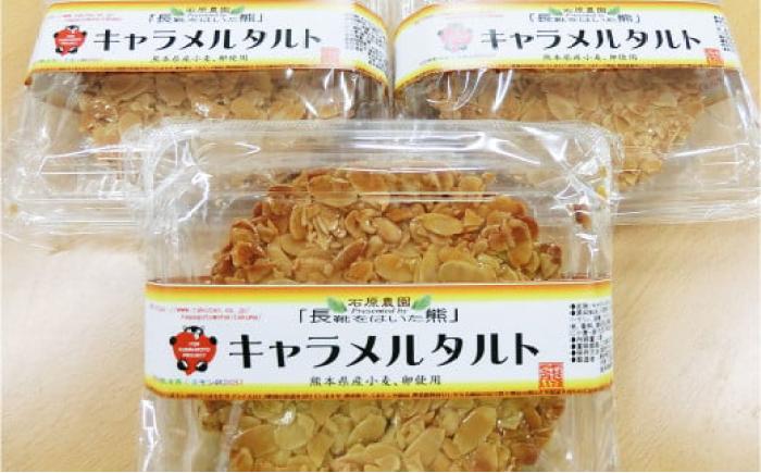 【数量限定】手作りキャラメルタルト 2個セット (約直径15cm×2) 【有限会社さんふれあ】 [BHAK013]