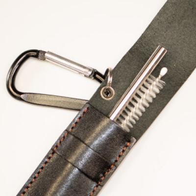 ふるさと納税 関市 【名入れ可】ステンレスストロー 本革ケース付 |  | 01