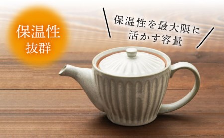 【美濃焼】ポット 茶器 5点セット（ティーポット1個＋湯呑み4個）【うつわやさんーカネ忠】 急須 ティーカップ ティーセット ティーポット 湯呑み シンプル かわいい おしゃれ 贈り物  紅茶ポット 