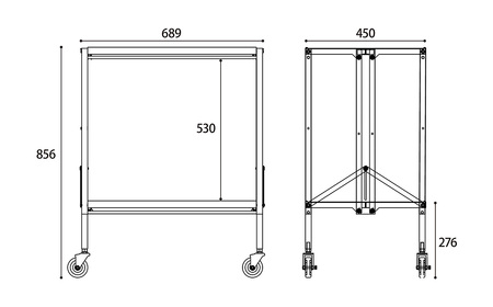 シャリエワゴンハイ2段式 No.534