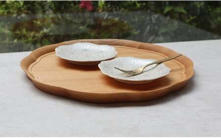 A18-57 【まるふくオリジナル】有田焼 ラスター麻紋雪輪小皿２枚セット まるふく ゆきわ 小皿 キラキラ ペア ギフト 和菓子 お菓子