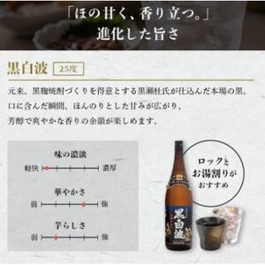 【毎月定期便】薩摩酒造の定番【さつま白波・黒白波】1800ml×2本セット PP-0007 全2回【配送不可地域：離島】【4072238】