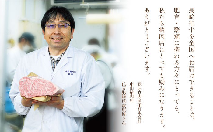 【全6回定期便】特選 長崎和牛 サーロインステーキ 計3kg（約250g×2枚/回）平戸市 / 萩原食肉産業 [KAD334]
