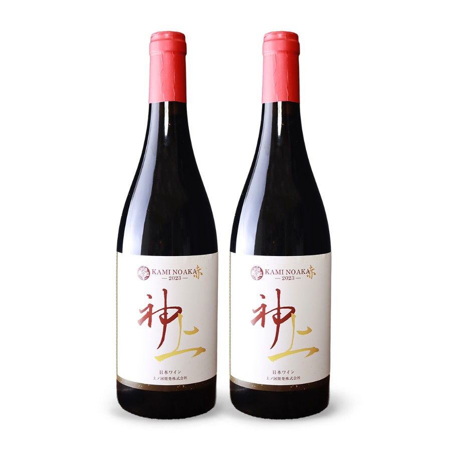 ＜上ノ国ワイナリー＞上の赤2023 750ml×2本