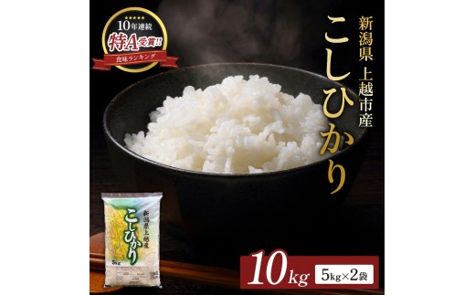 【11月下旬配送】令和8年（新米） 新潟県上越市産 コシヒカリ 10kg 無洗米 こしひかり お米 精米 米 ご飯 五つ星お米マイスター 大黒屋商店