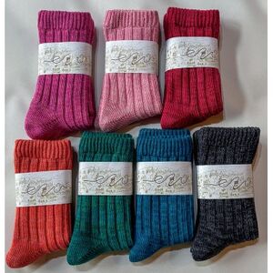 【ezu】hietori kutsushita / レッド◆シルク×コットンの二重構造靴下【1650085】