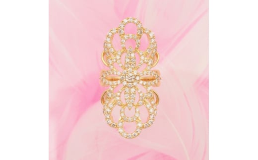K18 2.1ct ダイヤモンド リング　#14　HR-009327【1510038】