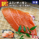 【ふるさと納税】【楽天限定】【訳あり】国産 ふくいサーモン切落し 1kg（約500g×2P）（皮付き・小骨あり）[A-065019] / 1キロ サーモン サケ しゃけ フィレ フィーレ 切りおとし 切り落し 切落とし 真空 訳あり 500グラム 福井県 福井市 鮭 切り身 切身 冷凍 送料無料