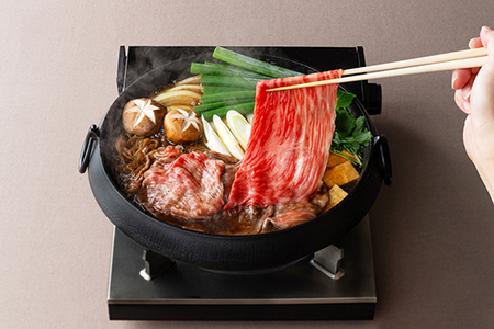 近江牛 [雅] すき焼き 4種 2段重 カネ吉山本【Y166W】 【 近江牛 】 牛肉