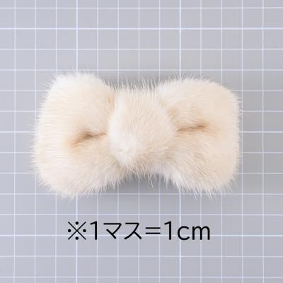 ふるさと納税 紋別市 ミンクリボンバレッタM　(パール) |  | 01