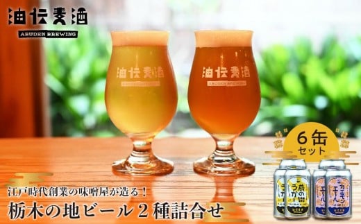 江戸時代創業の味噌屋が造る！栃木の地ビール２種詰合せ 【6缶セット】【お酒 さけ 人気 おすすめ  ギフト】