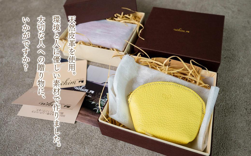 本革 ラウンドミニポーチ 日本製 レザー 革製品 小銭入れ コインケース 小物 収納 Liete vivid オーク オーク