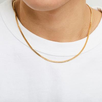 ふるさと納税 魚津市 K18 ダブル六面喜平ネックレス 45cm10g 造幣局検定マーク入り |  | 03