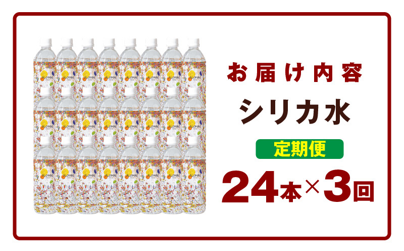 【定期便】ALOHAS シリカ水 合計12L (500ml×24本入り)×全3回 099Z357_イメージ5