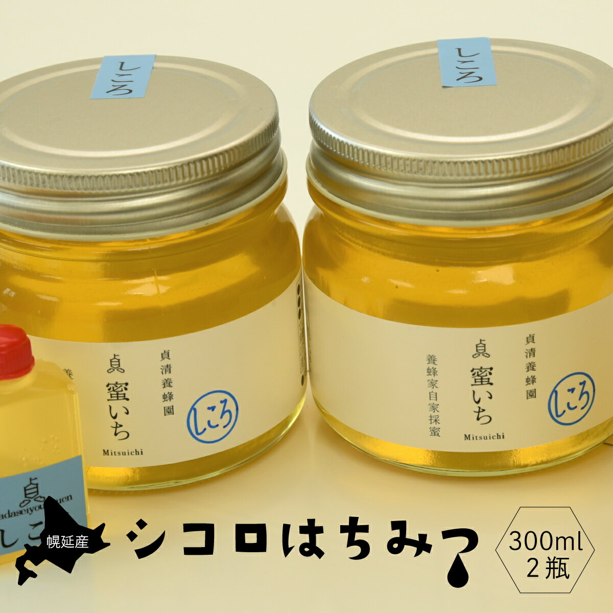 【ふるさと納税】幌延産シコロはちみつ　300ml×2瓶