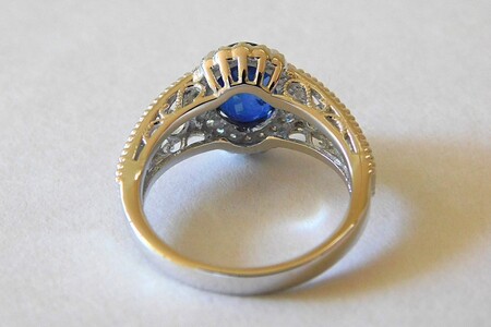 【ふるなび限定】【一点もの】Pt950　サファイア（2.184ct）ダイヤモンドリング　M25　K06157-H　FN-Limited-SP