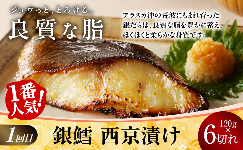 【お楽しみ】4種の西京漬け 食べ比べ 定期便 全4回【銀鱈 銀鮭 メヌケ 赤魚 小分け 熟成 西京焼き 惣菜 普段使い 毎月配送コース】 kgpZ013_イメージ2