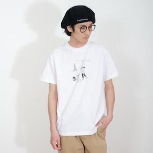 《0》【KEYMEMORY 鎌倉】トラベルイラストTシャツ WHTIE