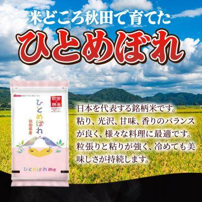 ふるさと納税 秋田市 定期便4ヶ月 ひとめぼれ【白米】秋田県産 10kg(2kg×5袋)|15_zna-041004h |  | 03