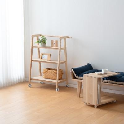 ふるさと納税 旭川市 旭川家具　cosine　ワゴン シェルフ　メープル_04445 |  | 01