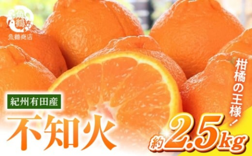 【2027年先行予約】紀州有田産 不知火 (しらぬひ) 2.5kg_G7108