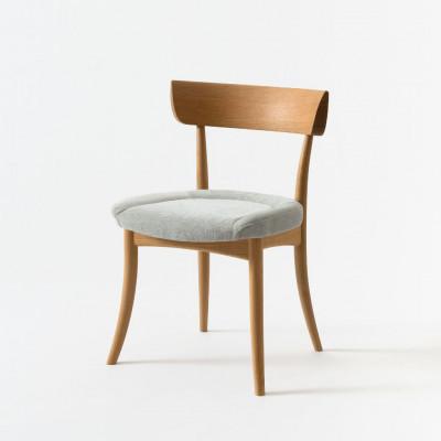 ふるさと納税 高山市 【飛騨の家具】飛騨産業　HIDA　CRESCENT　チェア(張り座)ホワイトオーク　CG302