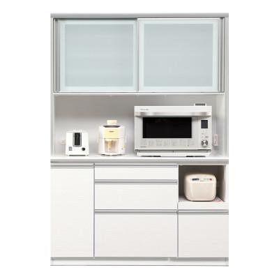 ふるさと納税 大川市 カリーナ 幅140cm キッチンボード食器棚 ホワイト・ブラウンの2色対応 |  | 01