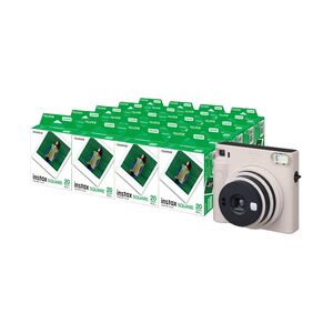 「インスタントカメラinstax™“チェキ”スクエアセット」instax™ スクエアフォーマットフィルム 2パック×20（合計400枚撮影可能）インスタントカメラ“チェキ”「instax SQUARE